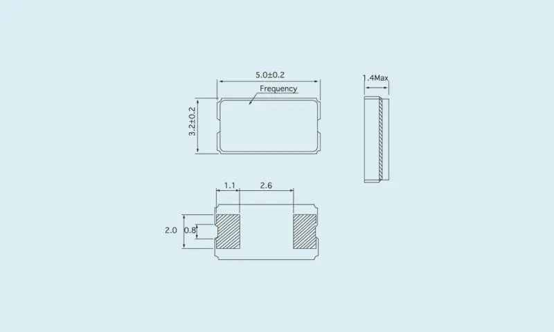 Resonador de Cristal de Cuarzo VIDRIO 5.0*3.2